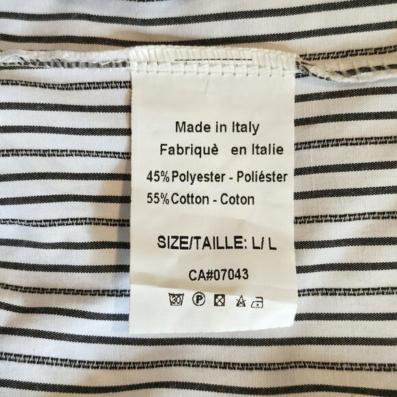 Striped Button-Up Women's Top - Picture 6 of 8